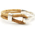 Tan Cork Side Hook Bracelet